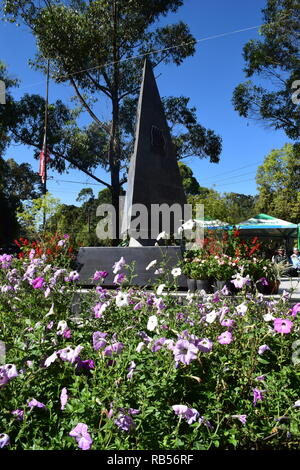 Détail de l'inscription du Mémorial des anciens combattants de la 66e d'infanterie, les Forces armées américaines aux Philippines, au nord de Luçon (USA-FIP. NL) Banque D'Images