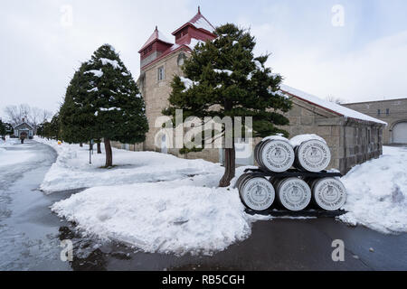 La distillerie de whisky Nikka Yoichi à Hokkaido, Japon Banque D'Images