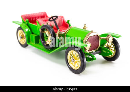 Modèles de boîte d'allumettes de la voiture modèle y-9 Simplex Touraout 1912 d'antan Banque D'Images