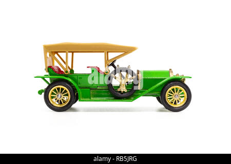 Modèles de boîte d'allumettes de la voiture modèle y-9 Simplex Touraout 1912 d'antan Banque D'Images