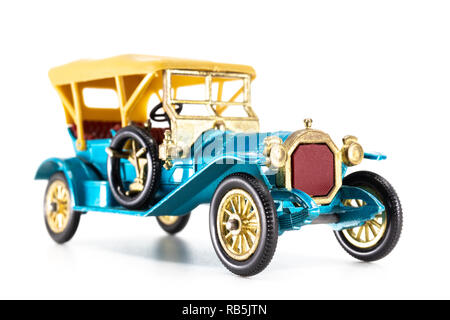 Modèles de boîte d'allumettes de la voiture modèle 1909 d'antan y-12 Thomas Flyabout Banque D'Images