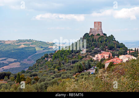 Rocca d'Orcia, Castiglione d'Orcia, Toscane, Italie Banque D'Images