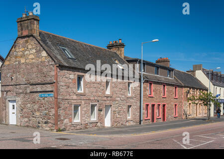 Les bâtiments et l'architecture dans le village d'Invergordon, Ecosse, Royaume-Uni, Europe. Banque D'Images