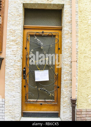 Rome, Italie - 12 juillet 2014 : portes et portails anciens, le patrimoine culturel sous la forme d'arches, portes et portails. Banque D'Images