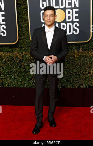 Los Angeles, USA. 06 Jan, 2019. Rami Malek participant à la 76e Golden Globe Awards au Beverly Hilton Hotel le 6 janvier 2019. Credit : Geisler-Fotopress GmbH/Alamy Live News Banque D'Images