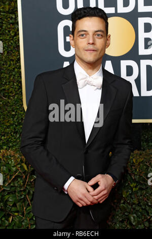 Los Angeles, USA. 06 Jan, 2019. Rami Malek participant à la 76e Golden Globe Awards au Beverly Hilton Hotel le 6 janvier 2019. Credit : Geisler-Fotopress GmbH/Alamy Live News Banque D'Images