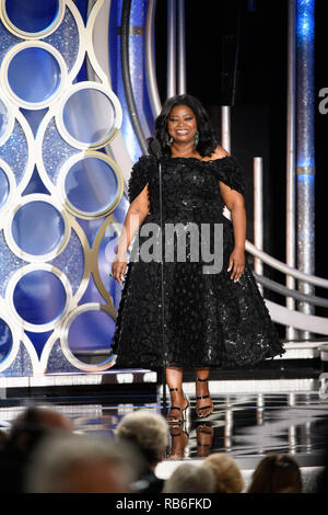 Los Angeles, USA. 06 Jan, 2019. Octavia Spencer présente à la 76e Golden Globe Awards au Beverly Hilton de Los Angeles, CA le dimanche, Janvier 6, 2019. Credit : PictureLux Le Hollywood/Archive/Alamy Live News Banque D'Images