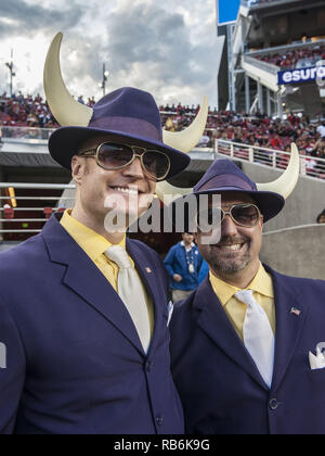 Santa Clara, Californie, États-Unis. 14Th Sep 2015. Vikings fans au stade de Lévis à Santa Clara, en Californie. Les 49ers défait les Vikings 20-3. Crédit : Al Golub/ZUMA/Alamy Fil Live News Banque D'Images