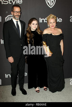 6 janvier 2019 - Los Angeles, CA, États-Unis - 06 janvier 2019 - Los Angeles , Californie - Eric Blanc, Jane HARLOW, Patricia Arquette. 2019 InStyle et Warner Bros. 76e Golden Globe Awards After Party qui a eu lieu au Beverly Hilton Hotel. Crédit photo : AdMedia (crédit Image : © AdMedia via Zuma sur le fil) Banque D'Images