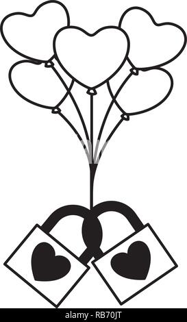 Carte de la saint valentin Illustration de Vecteur