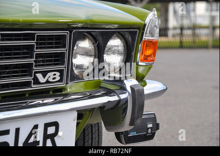 1976 Rover 3500S - boîte de vitesses mécanique V8 Rover P6 enregistrés en 1977 après la fin de la production Banque D'Images