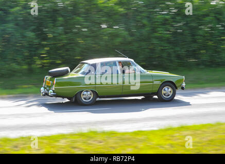 1976 Rover 3500S - boîte de vitesses mécanique V8 Rover P6 enregistrés en 1977 après la fin de la production Banque D'Images