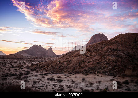 Paysage autour de Spitzkoppe Spitzkoppe, Namibie, Banque D'Images