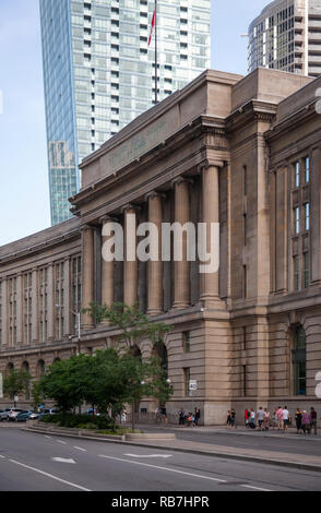 La gare Union de Toronto Conçu par Ross et Macdonald dans le style Beaux-Art le long de la rue Front Ouest Ville de Toronto, Ontario, Canada. Banque D'Images