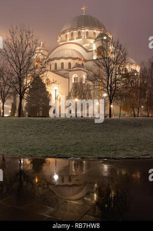 Eglise de Saint Sava à Belgrade, en Serbie. Banque D'Images