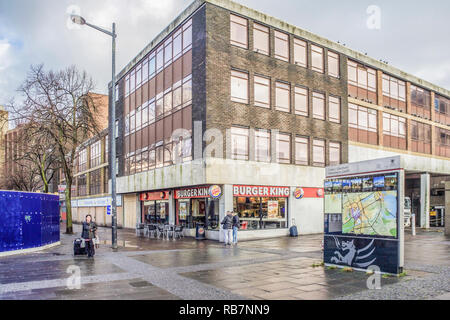 Marland House Cardiff en raison des travaux de démolition janvier 2016 pour faire place au nouveau centre de transport Banque D'Images