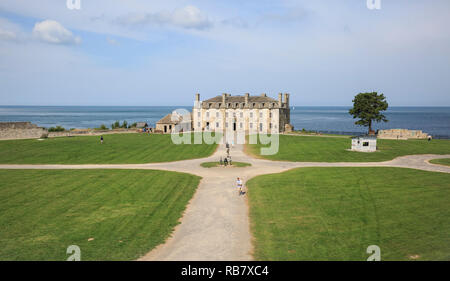 Le château français du parc national Old fort Niagara Banque D'Images