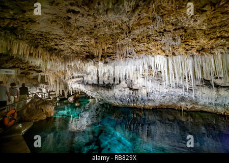 Hamilton, Burmuda. Crystal caves est l'une des Bermudes doivent voir merveilles naturelles. Banque D'Images