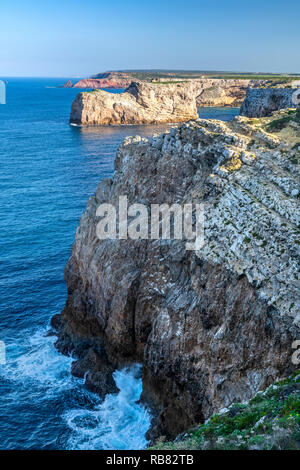 Cap St Vincent ou Cabo de Sao Vicente, Vila do Bispo, Algarve, Portugal Banque D'Images