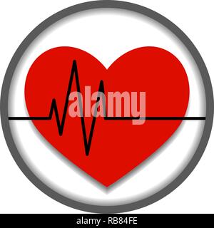 Icône vecteur sur la santé cardiovasculaire. Isolées. Eps 10 Illustration de Vecteur