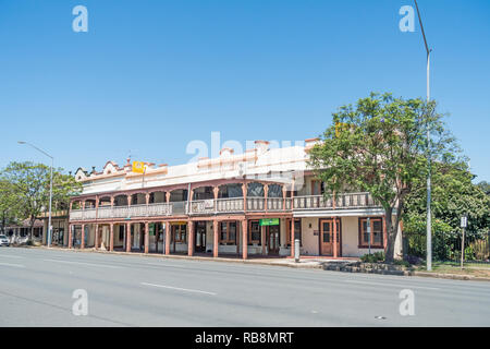 L'hôtel Eaton sur la rue Bridge, Corlette NSW Australie. Banque D'Images