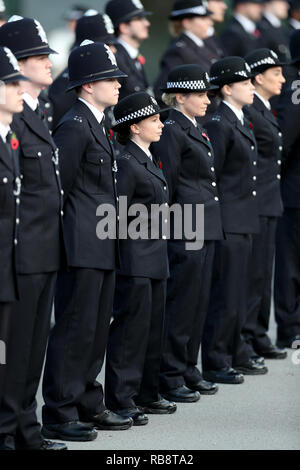 Des policiers de la Metropolitan Police Service défilent lors de leur défilé, Hendon. Banque D'Images