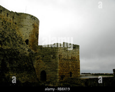 Vue de château du Crac des Chevaliers, en Syrie Banque D'Images