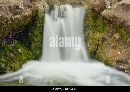 Cascades de la rivière Pedernales, Pedernales Falls State Park, Texas, États-Unis Banque D'Images