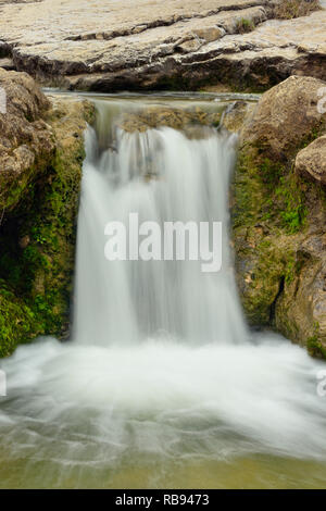 Cascades de la rivière Pedernales, Pedernales Falls State Park, Texas, États-Unis Banque D'Images