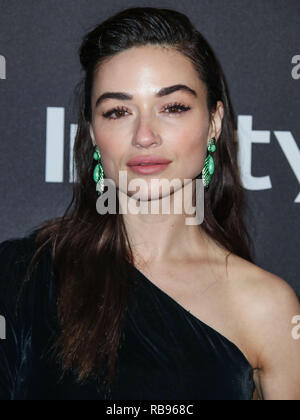 BEVERLY HILLS, LOS ANGELES, CA, USA - 06 janvier : actrice Crystal Reed arrive à la 2019 InStyle et Warner Bros Pictures Golden Globe Awards After Party qui a eu lieu au Beverly Hilton Hotel le 6 janvier 2019 à Beverly Hills, Los Angeles, Californie, États-Unis. (Photo par Xavier Collin/Image Press Office) Banque D'Images