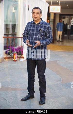 Mumbai, Inde. 7 janvier, 2019. Vicky Bollywood Kaushal, Paresh Rawal et Yami Gautam et starcast faisant la promotion de leur film à venir à URI et Sun Sand Hotel Juhu à Mumbai en Inde le 7 jan 2019 : Crédit Prodip Guha/Alamy Live News Banque D'Images