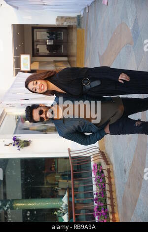 Mumbai, Inde. 7 janvier, 2019. Vicky Bollywood Kaushal, Paresh Rawal et Yami Gautam et starcast faisant la promotion de leur film à venir à URI et Sun Sand Hotel Juhu à Mumbai en Inde le 7 jan 2019 : Crédit Prodip Guha/Alamy Live News Banque D'Images