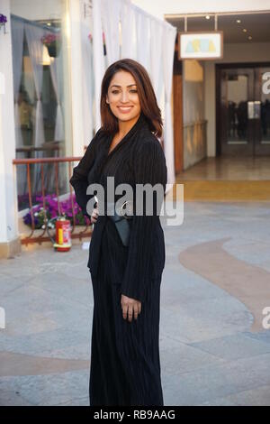 Mumbai, Inde. 7 janvier, 2019. Vicky Bollywood Kaushal, Paresh Rawal et Yami Gautam et starcast faisant la promotion de leur film à venir à URI et Sun Sand Hotel Juhu à Mumbai en Inde le 7 jan 2019 : Crédit Prodip Guha/Alamy Live News Banque D'Images