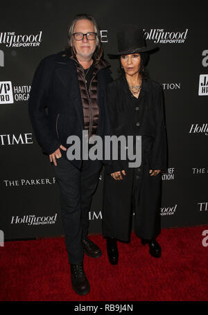 Los Angeles, Californie, USA. 5e Jan, 2019. Kerry Brown, Linda Perry à Sean Penn CORE Crédit : Gala Faye Sadou/AdMedia/ZUMA/Alamy Fil Live News Banque D'Images