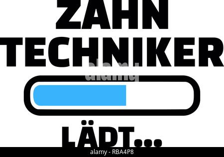 Homme technicien dentaire allemand barre de chargement Banque D'Images