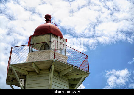 Burnett historique phare têtes exploité de 1873 à 1972 qui a ensuite été remplacé par un phare moderne Banque D'Images