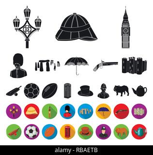 Balle,attraction,bat,ben,gros,Black,télévision,chalet,bulldog,château,collection,pays,cricket,Culture,design,ANGLETERRE,English,football,garde côtière, chapeau,casque icon,illustration,voyage,isolé,logo,léger,monument,téléphone,pistolet,essence,reine,population, rouge, regby,set,showplace,vue,pierre,signe symbole,street,théière,territoire,tourisme,voyage,traditions,parasol,web,vecteur vecteurs vecteur , Illustration de Vecteur