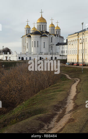 Cathédrale de la Dormition à Vladimir, Russie. Banque D'Images