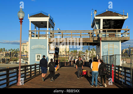 Oceanside Pier, San Diego County, Californie, USA Banque D'Images