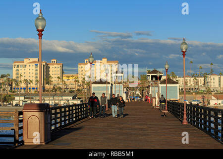 Oceanside Pier, San Diego County, Californie, USA Banque D'Images