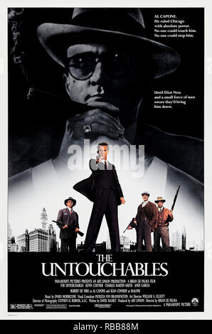 Les intouchables (1987) réalisé par Brian De Palma avec Kevin Costner, Sean Connery, Robert De Niro et Andy Garcia. Eliot Ness Agent vise à faire tomber Al Capone dans prohibition Chicago. Banque D'Images