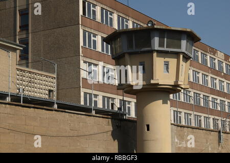 Tour de garde de la prison de la Stasi Banque D'Images