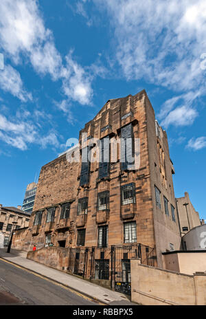 La Glasgow School of Art à Renfrew Street Glasgow Ecosse conçu par Charles Rennie Mackintosh ici vu de la rue Scott Banque D'Images