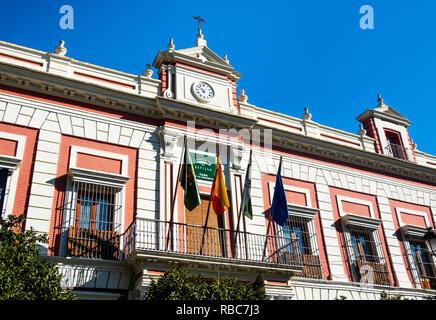 L'entrée de la Casa de la Provincia de Séville, Espagne Banque D'Images