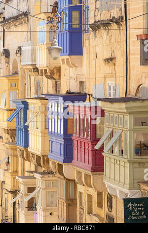 Malte, Malte, La Valette, Rue de la République Banque D'Images