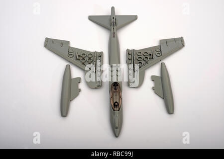 Airfix QuickBuild jouet avion Harrier jump jet Banque D'Images