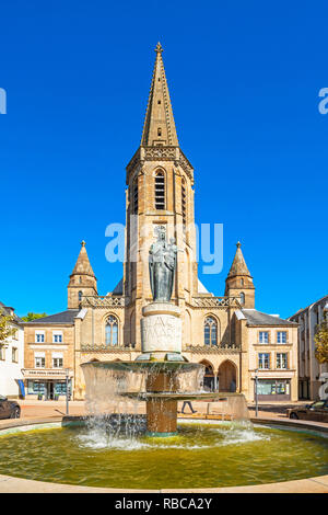 Eglise Saint Ludwig à la Grande Place du marché, Saarlouis, Saarland, Allemagne Banque D'Images