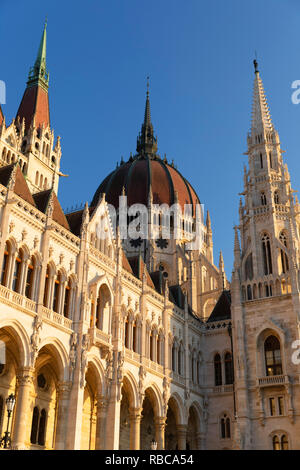 Bâtiment du Parlement hongrois, Budapest, Hongrie Banque D'Images