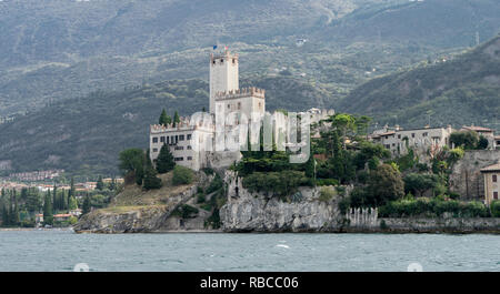 Rocca Scaligera dans Malcesine en Italie Banque D'Images