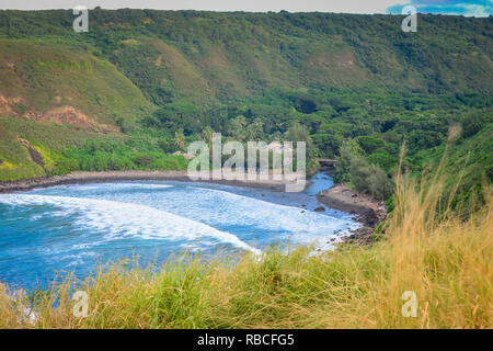 Au nord-ouest de la côte de Maui, Hawaii. Banque D'Images